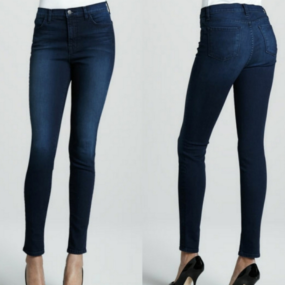 J Brand Avalon Skinny Leg Denim Jeans Dark Wash Size 24 94% Cotton